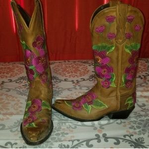 Western Floral Boots
